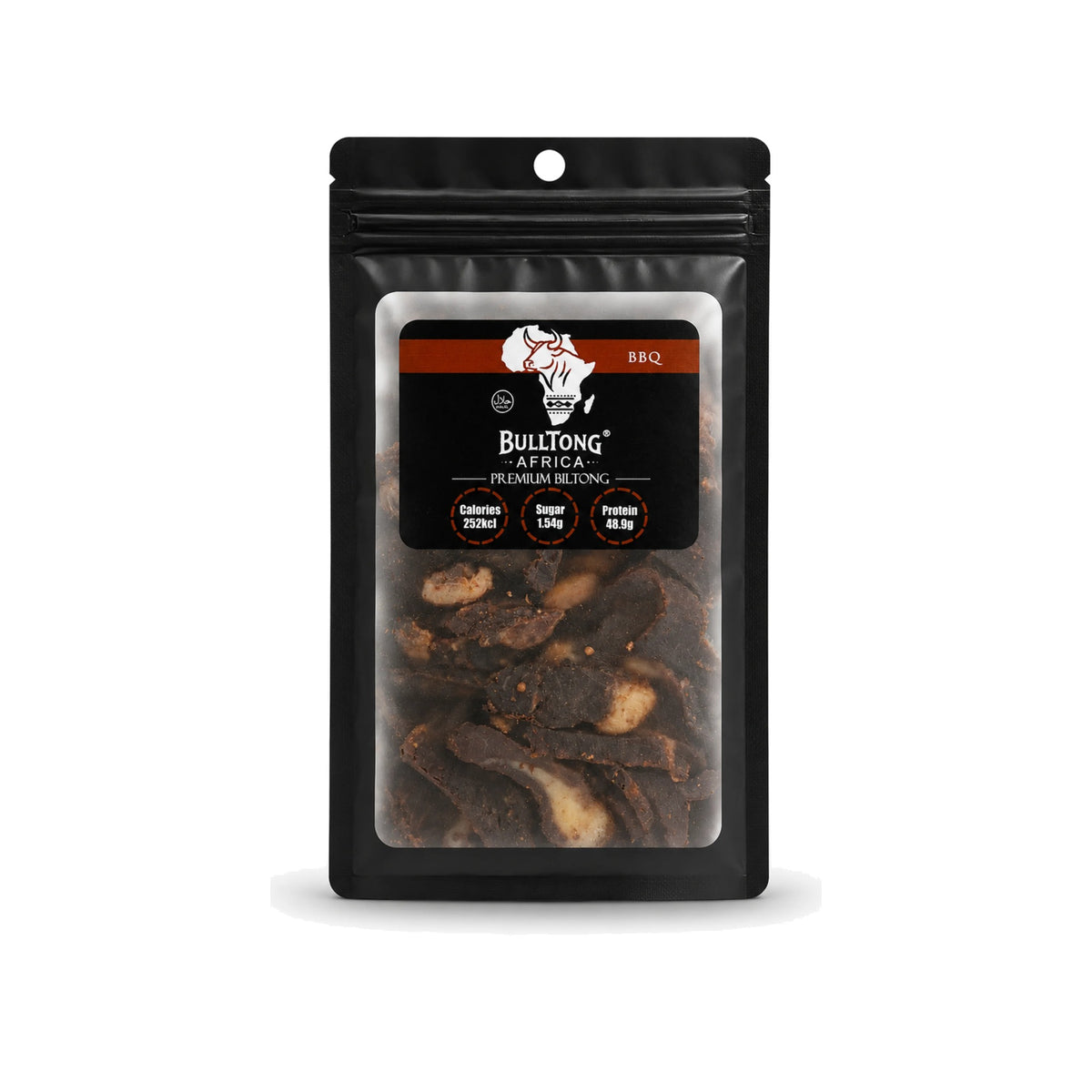Barbeque biltong 90g pack - BulltongAfrica halal South African biltong