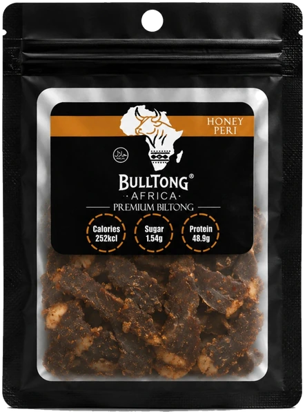 Honey Peri halal beef biltong, 35g pack
