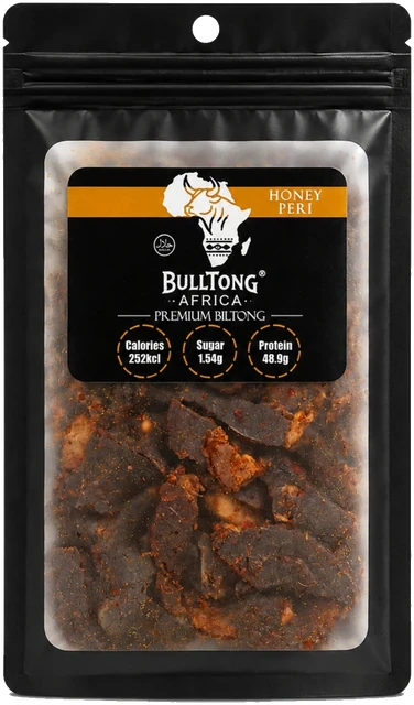 Honey Peri — BulltongAfrica 90g biltong pack